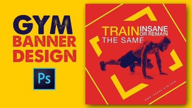 'How to Design Gym Banner for Social Media in Photoshop'