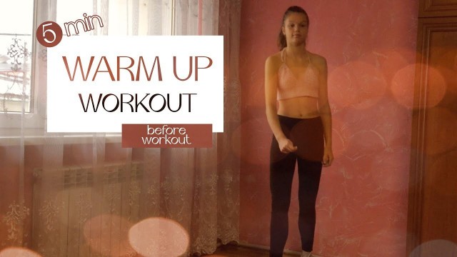 '5 MIN WARM UP - get ready for your workout // no equipment | Andriana Peniak'