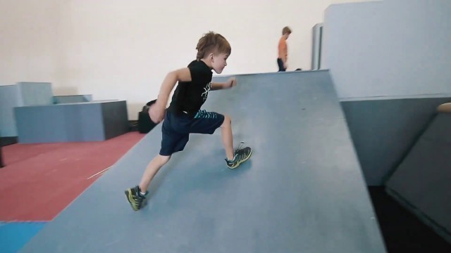 'Parkour Kids Level Up at the Gym'