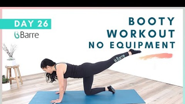 'DAY 26 Barre Workout Challenge // No Equipment At Home Booty Workout'