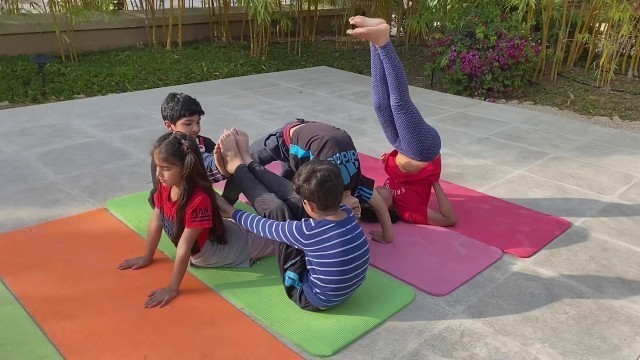 '10 mins Yoga for kids | yoga fitness for kids and teens | Exercise for kids| teaching kids yoga'