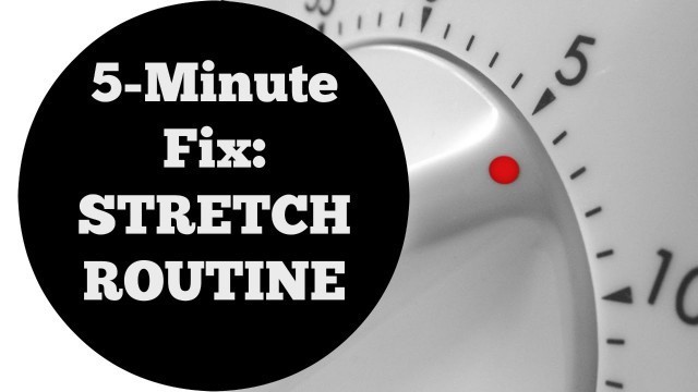 '5 Min Fix: Total Body Stretch Flexibility Workout For All Levels No Equipment Home Fitness'