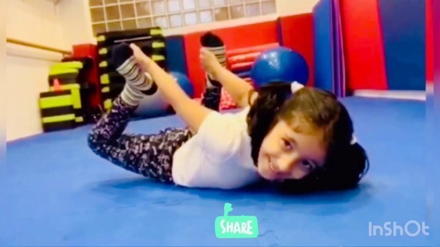 'Home Workout | Yoga Posture | Kids Fitness | Gym | Stretching | Fitness Girl Shazfa | Kuwait'