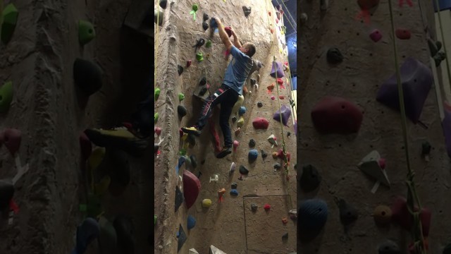 'Bob bouldering on a new route at the Whistler Core'