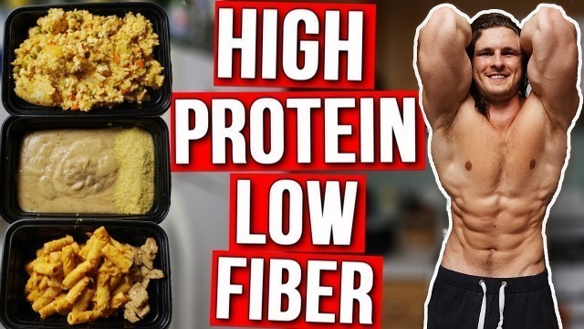 'VEGAN FITNESS MEAL PREP | LOW FIBER & HIGH PROTEIN'