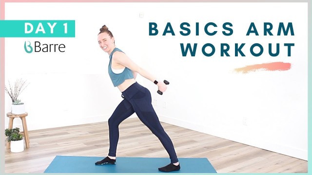 'DAY 1 Barre Workout Challenge // Basics Arms Workout'