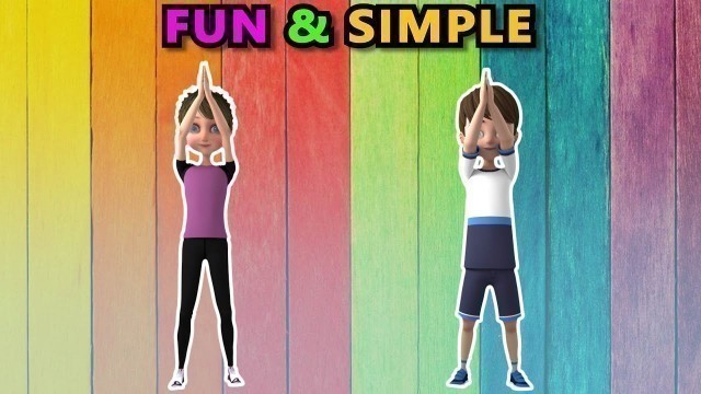 'FUN AND SIMPLE KIDS WORKOUT - AT HOME EXERCISE | Kids Exercise'