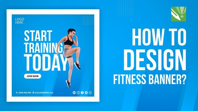 'How to Design Fitness Banner/Gym Banner in Corel Draw ?'