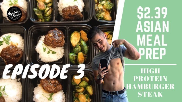 'Japanese Meal Prep For Weight Loss | Hamburger Steak (ハンバーグ) | |Healthy Asian Meal Prep Ep 3'