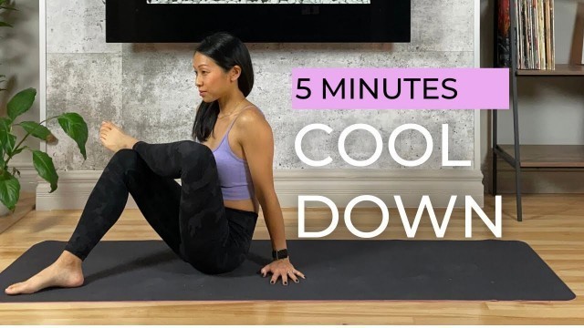 '5 MIN COOL DOWN after workouts - full body stretch'