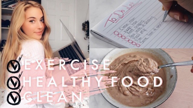 'How To Actually Be #Productive | Exercise, Meal Prep & Clean With Me!'