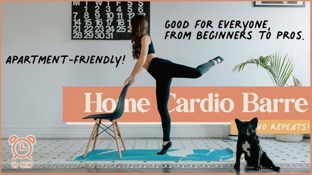 '45-Minute Cardio Barre Workout at Home (Apartment-Friendly!)'