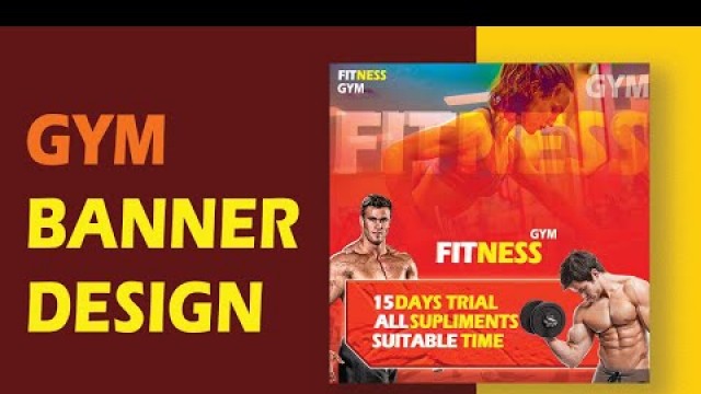 'Gym Banner Design | Fitness Banner | Bodybuilder Banner | Health Banner | Social Media Post Design'