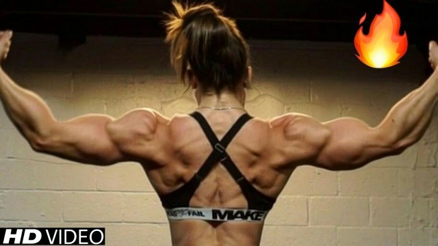 'Big Muscle Girl Maggie Faulkner | Fitness Model | Back Workout 2020'