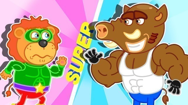 'Lion Family | I am strong. Fitness for Children | Cartoon for Kids'