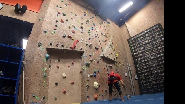 'Climbing on the auto belays at the Whistler Core'