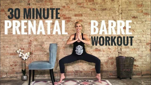 '30 Minute Prenatal Barre Workout | Challenging | Lower Body | First & Second Trimester'