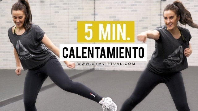 '5 minutos de calentamiento | Cardio suave perfecto para antes de entrenar'