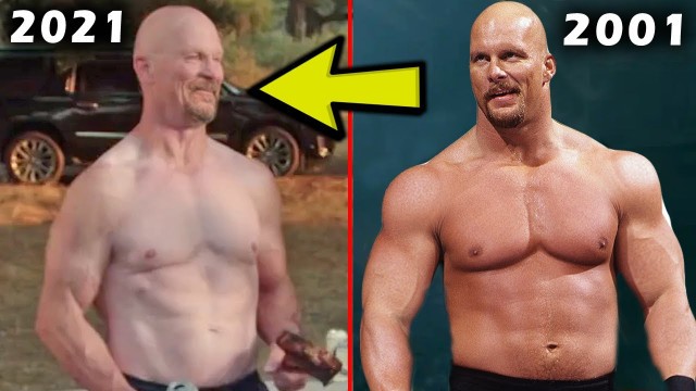 '5 Saddest WWE Body Transformations 2021 - Stone Cold Steve Austin 2021 Physique'