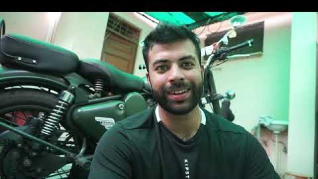 'vlog12....Royal Enfield bullet 500cc (Desert Strom), Car accident and back workout.....'