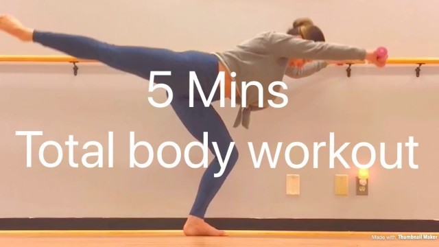 '5 min BARRE FITNESS full body'