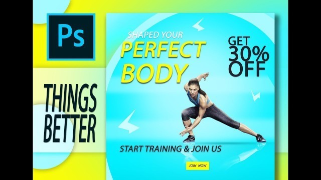 'Fitness Banner in Photoshop/Effect Lab'