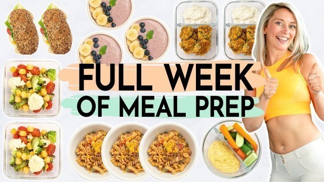 '1 WOCHE MEAL PREP | Abnehmen mit Meal Prep Rezepten + Wochenplan zum Vorkochen'