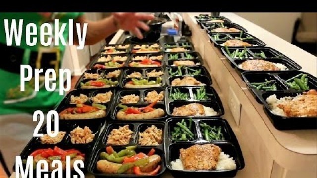 'Vlogmas Episode 3 - Weekly Meal Prep 20 MEALS - Shoulder and Ab Workout - New Pre Workout'