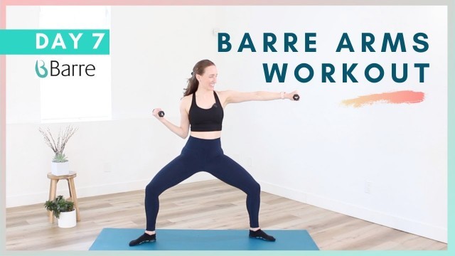 'DAY 7 Barre Workout Challenge // Upper Body Basics Workout'