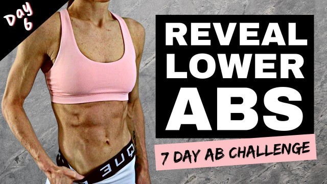 '5 MIN DEFINED LOWER ABS WORKOUT at Home | No Equipment | 7 Day Ab Challenge'