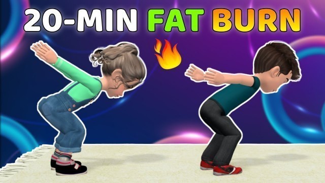 '20-MINUTE FULL BODY FAT BURN - EXERCISE FOR KIDS'