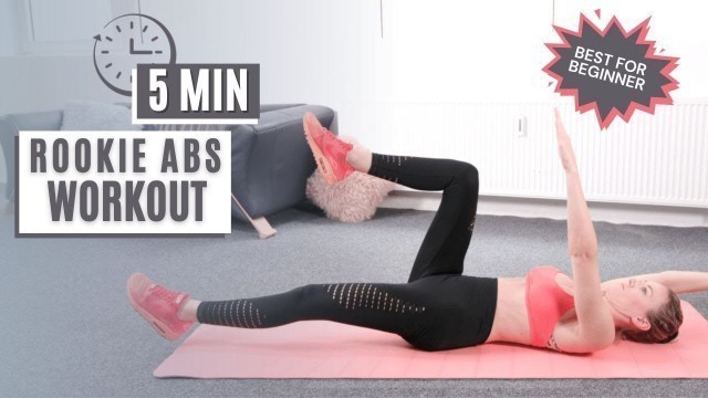 '5 MIN ROOKIE ABS WORKOUT // best for beginner | Alexa Anton'