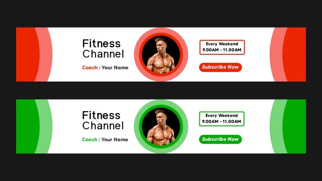 'How to make a professional banner youtube on android | Fitness Channel Art'