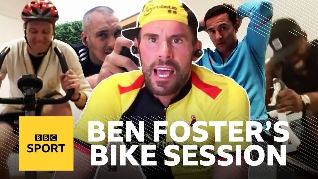 'Ben Foster\'s full BRUTAL bike workout with Tim Cahill, Micah Richards, Leon Osman & Dan Walker'