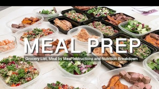 'Meal Prep For Me And My Girlfriend - Grocery List, Cooking Instructions and Nutrition INCLUDED'