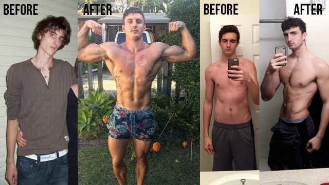 '8 Scrawny to Brawny Transformations from Reddit | GYM TRANSFORMATION COMPILATION'