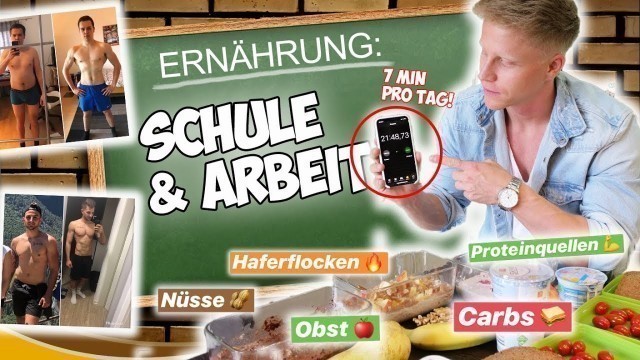 'MEAL PREP für die SCHULE & ARBEIT: Essen für 3 Tage!'