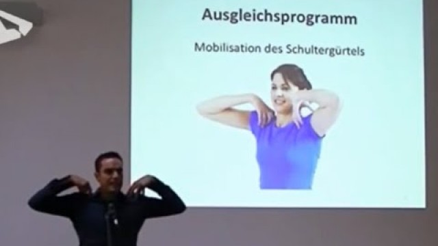 '\"Aktive Pausen und Entspannungsübungen am Arbeitsplatz\" - Vortrag / Lecture / Präsentation'