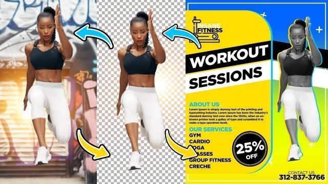 'Fitness Trainer And Gym Flyer Design In PHOTOSHOP 