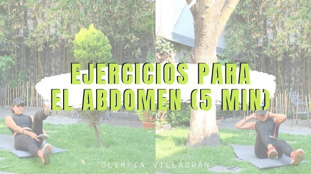 'EJERCICIOS PARA EL ABDOMEN 5 MIN'