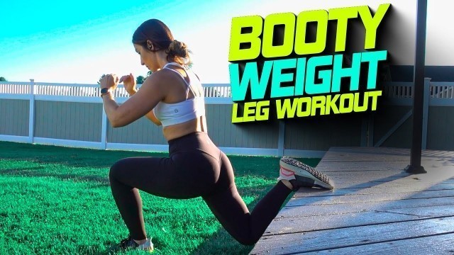 'Body Weight GLUTE Workout - Breakfast Meal Prep For Work'