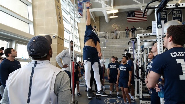 'Scenes from Penn State football\'s winter workout'