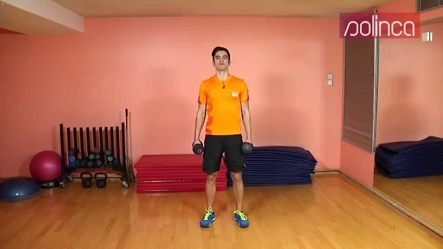 'Lunge overhead com halteres - SOLINCA FITNESS CHANNEL'