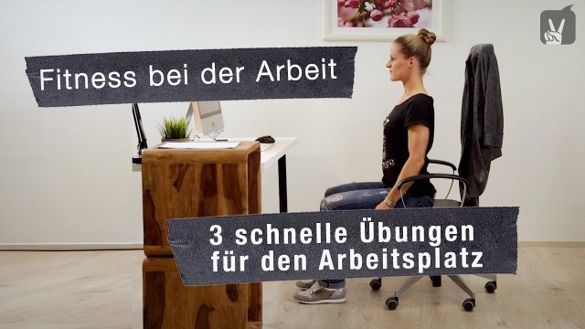 'Drei schnelle Fitnessübungen für den Arbeitsplatz'