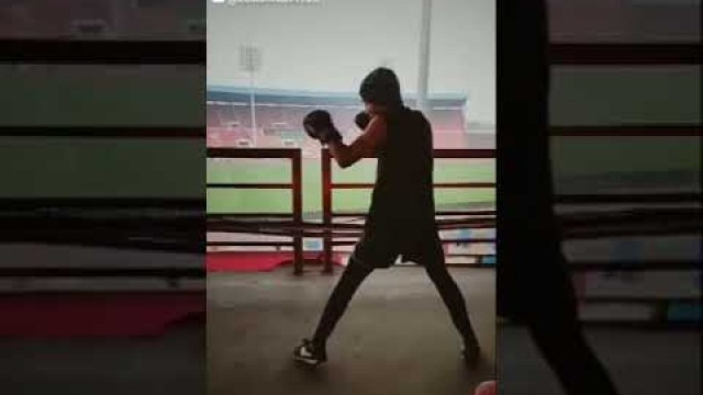 'short video .. My video .. #fitness #hardwork #gym #punch #boxing # sports #play # positive #vibes'