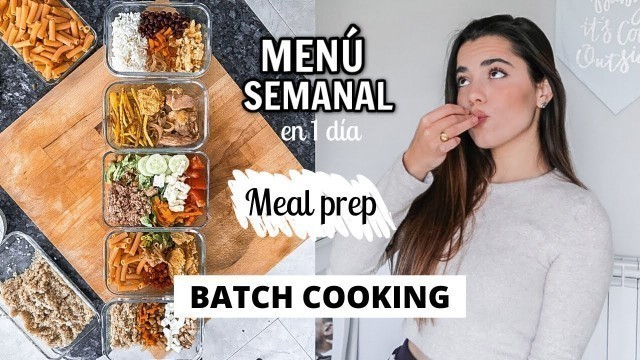 'MEAL PREP Menú SALUDABLE para TODA la semana *BATCH COOKING* | Museecoco'