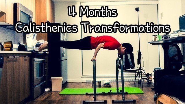 'Realistic 4 Month Calisthenics Transformations / Bodyweight Fitness Reddit Recommended Routine'