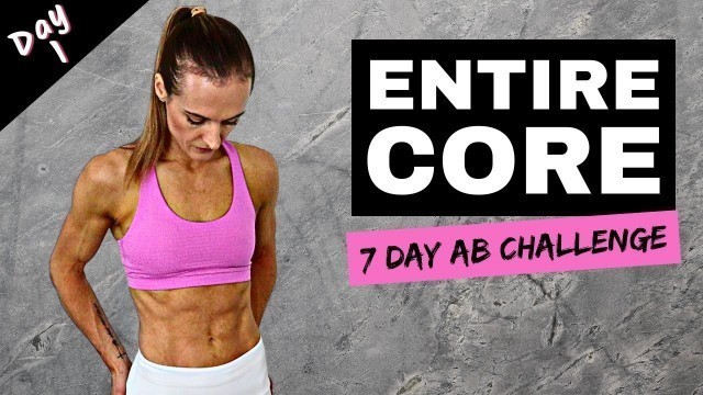 '5 MIN CORE WORKOUT - Get a Flat Stomach | 7 Day Ab Challenge'