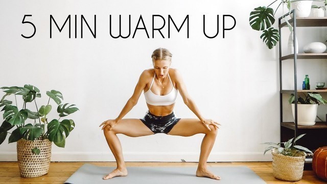 '5 MIN WARM UP FOR AT HOME WORKOUTS'