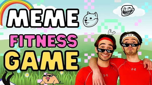 '✏️ Meme Fitness Game❗️EXERCISE for KIDS & FAMILY WORKOUT 